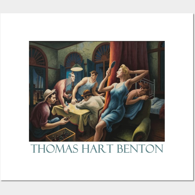 Poker Night by Thomas Hart Benton Wall Art by Naves